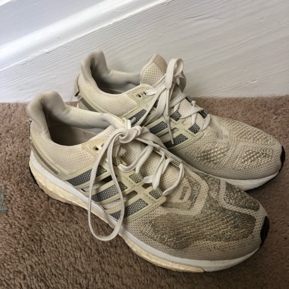 Adidas Energy Boost 3 White and Gray Sneaker - Picture 2 of 6